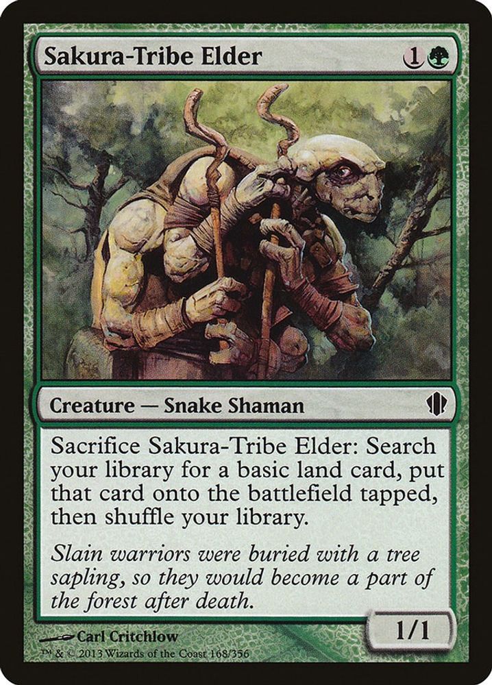 2013 Magic: The Gathering: Commander 2013 (C13) - Sakura Tribe Elder (#168, Common) (, Near Mint)