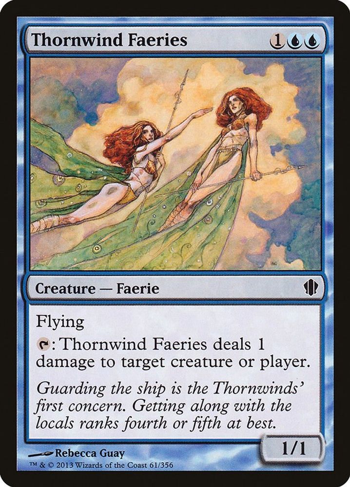 2013 Magic: The Gathering: Commander 2013 (C13) - Thornwind Faeries (#61, Common) (, Near Mint)