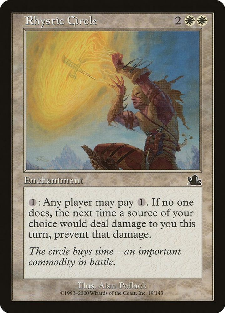 2000 Magic: The Gathering: Prophecy (PCY) - Rhystic Circle (#19, Common) (, Near Mint)