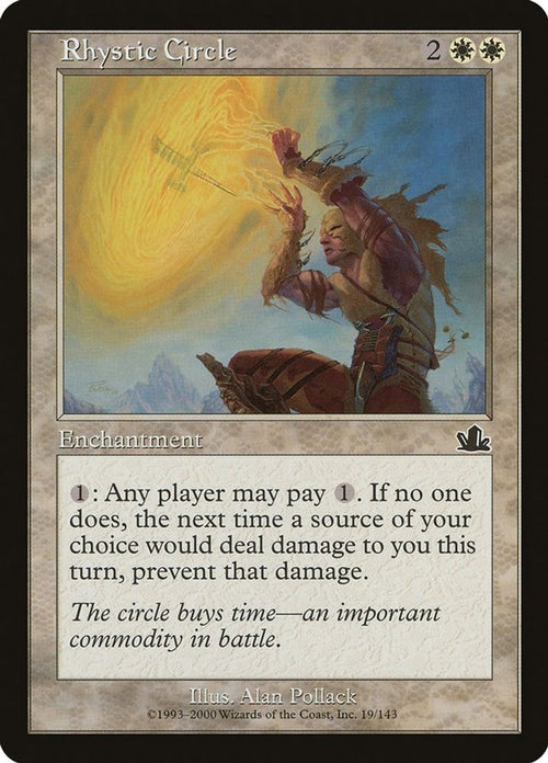 2000 Magic: The Gathering: Prophecy (PCY) - Rhystic Circle (#19, Common) (, Near Mint)