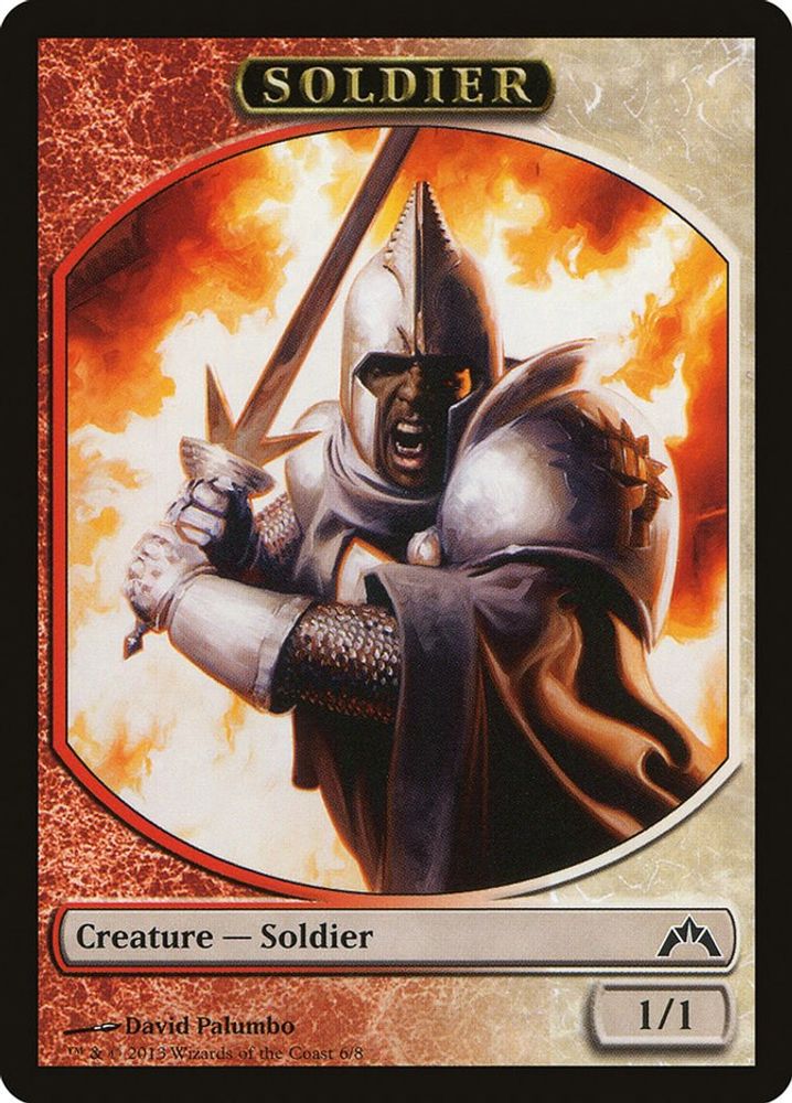 2013 Magic: The Gathering: Gatecrash (GTC) - Soldier Token (#6, T) (, Near Mint)