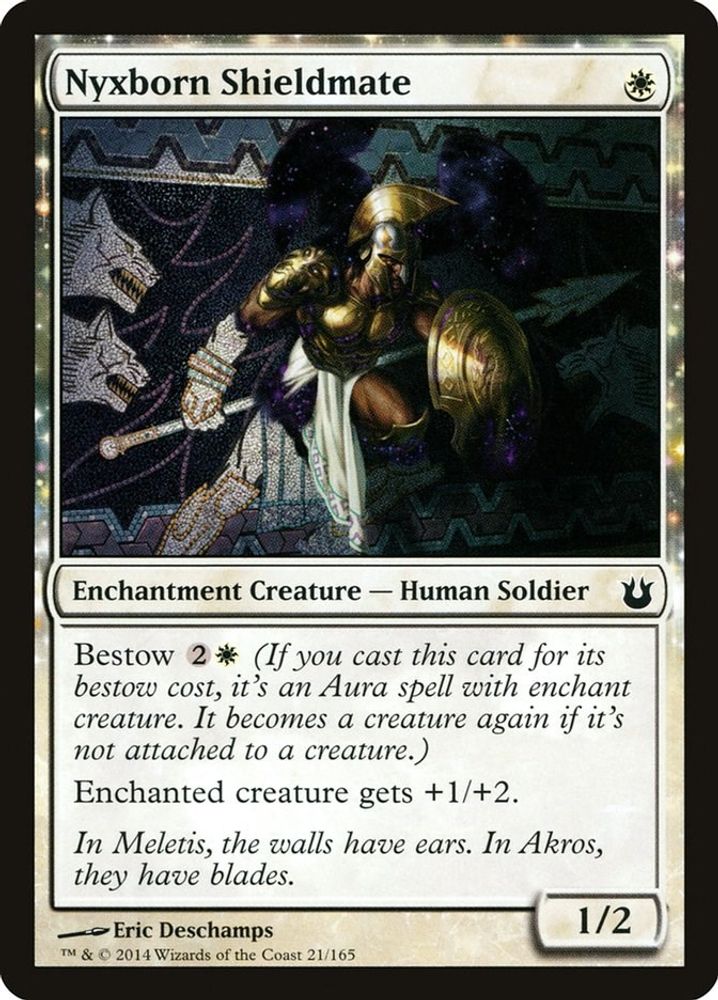 2014 Magic: The Gathering: Born of the Gods (BNG) - Nyxborn Shieldmate (#21, Common) (, Near Mint)