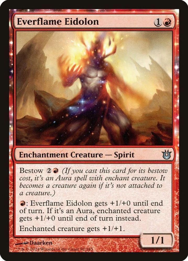 2014 Magic: The Gathering: Born of the Gods (BNG) - Everflame Eidolon (#92, Uncommon) (, Near Mint)