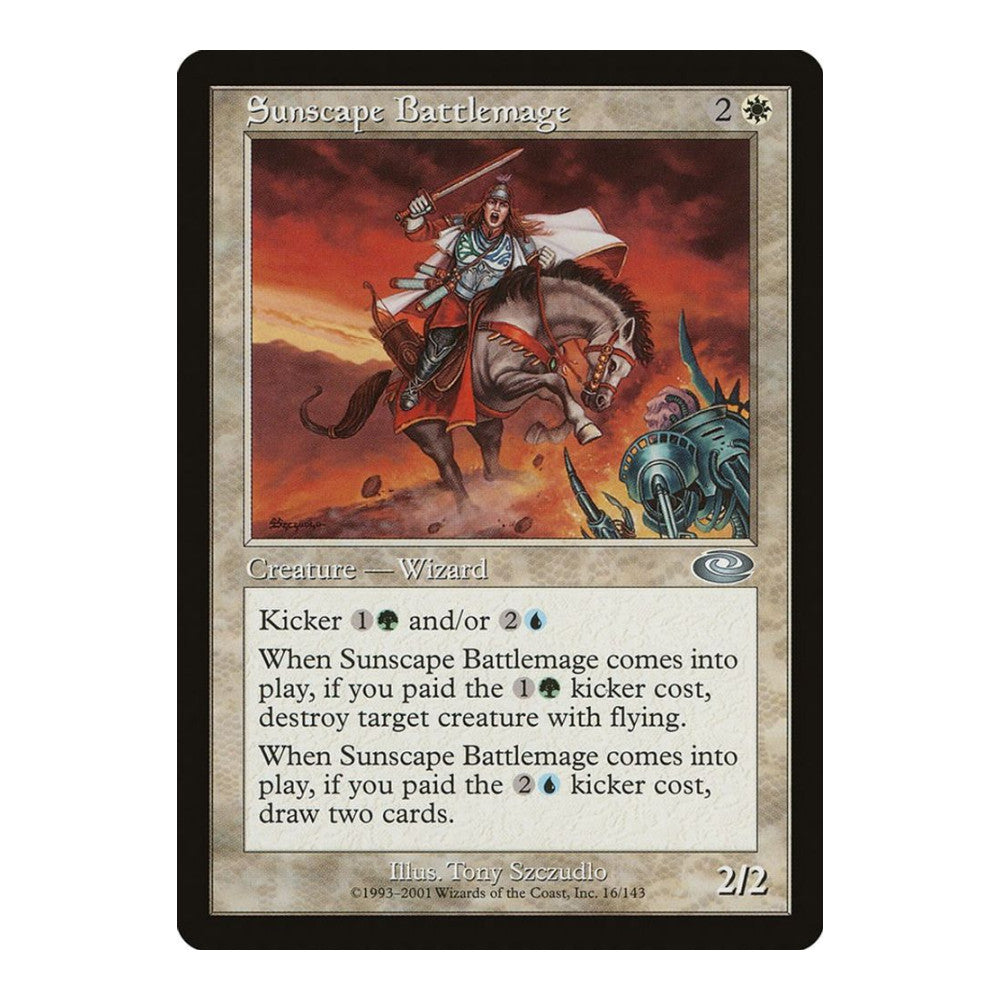 2001 Magic: The Gathering: Planeshift (PLS) - Sunscape Battlemage (#16, Uncommon) (, Near Mint)