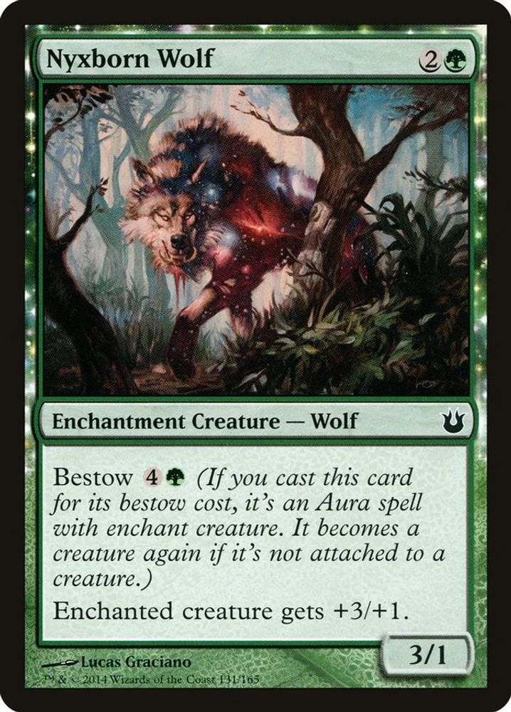 2014 Magic: The Gathering: Born of the Gods (BNG) - Nyxborn Wolf (#131, Common) (, Near Mint)
