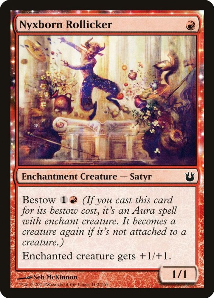 2014 Magic: The Gathering: Born of the Gods (BNG) - Nyxborn Rollicker (#102, Common)
