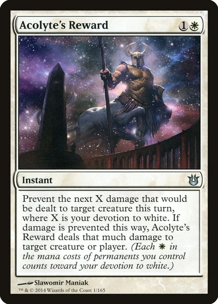 2014 Magic: The Gathering: Born of the Gods (BNG) - Acolytes Reward (#1, Uncommon) (, Near Mint)