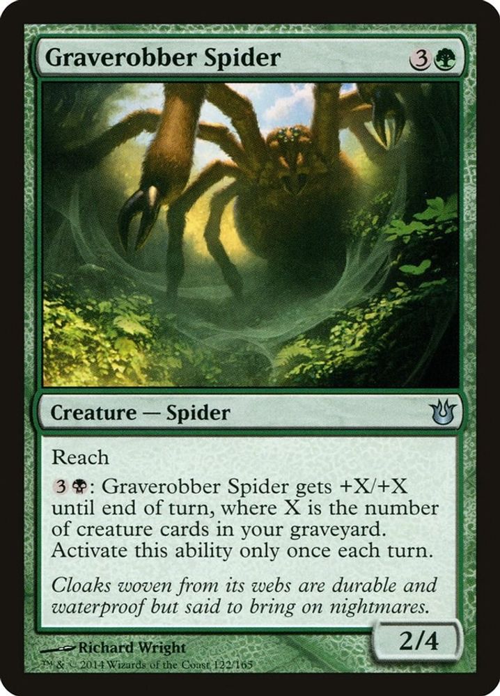 2014 Magic: The Gathering: Born of the Gods (BNG) - Graverobber Spider (#122, Uncommon) (, Near Mint)