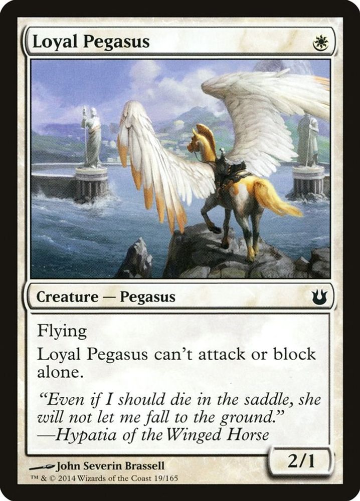 2014 Magic: The Gathering: Born of the Gods (BNG) - Loyal Pegasus (#19, Common) (, Near Mint)