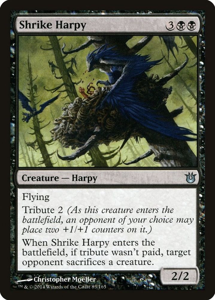 2014 Magic: The Gathering: Born of the Gods (BNG) - Shrike Harpy (#83, Uncommon) (, Near Mint)