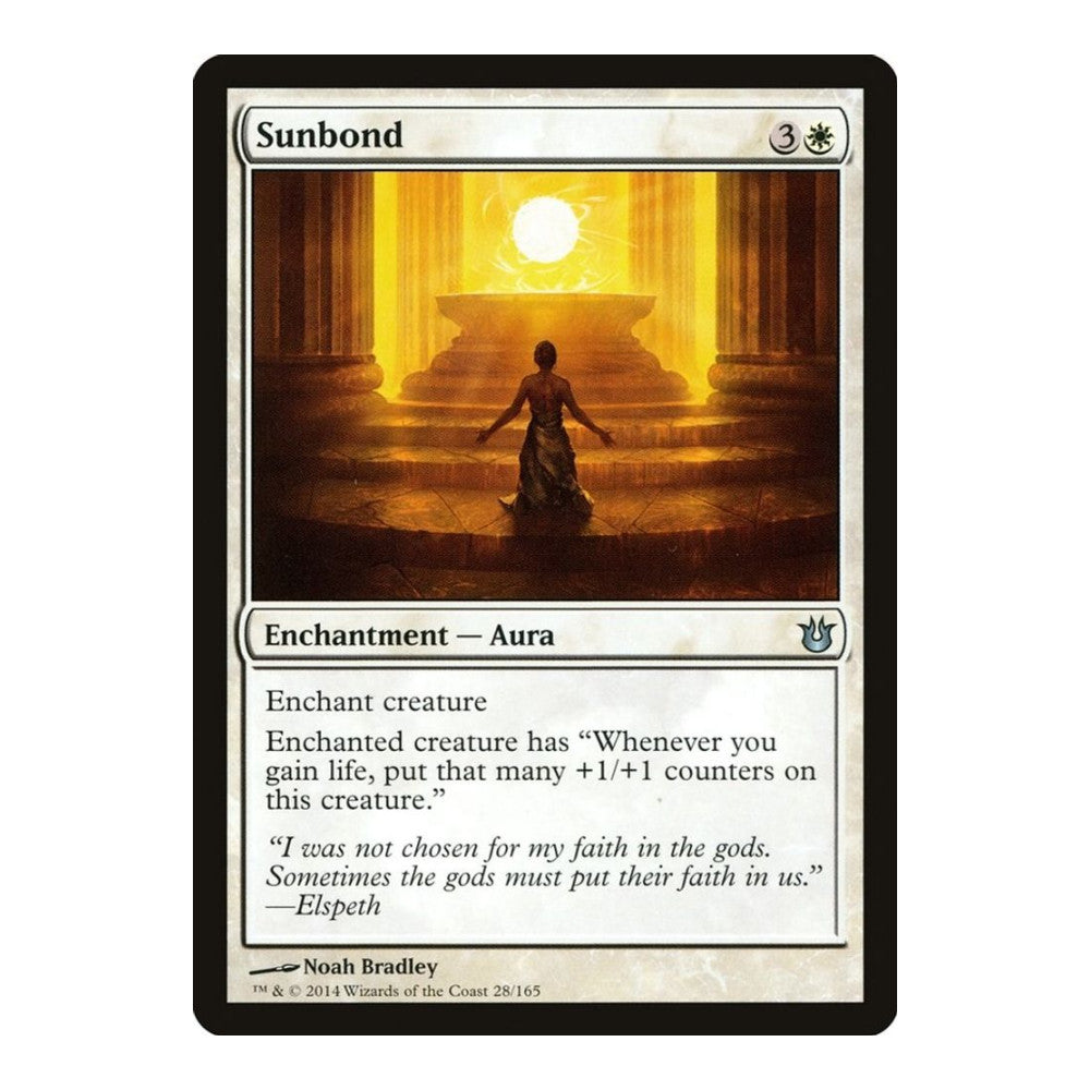 2014 Magic: The Gathering: Born of the Gods (BNG) - Sunbond (#28, Uncommon) (, Near Mint)