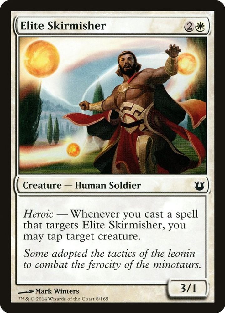 2014 Magic: The Gathering: Born of the Gods (BNG) - Elite Skirmisher (#8, Common) (, Near Mint)