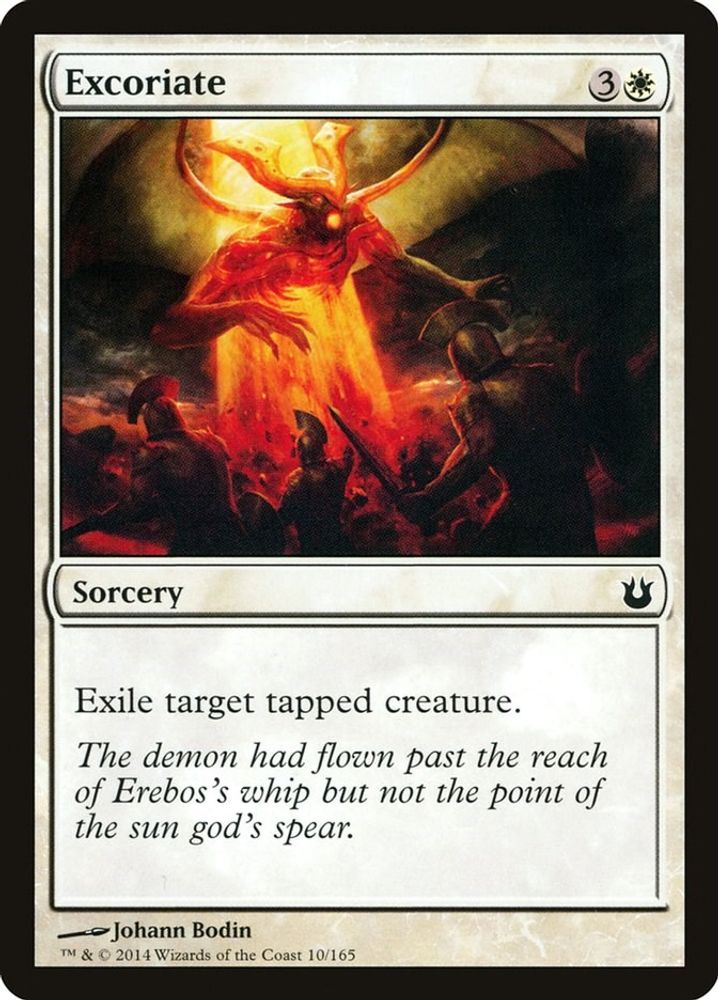 2014 Magic: The Gathering: Born of the Gods (BNG) - Excoriate (#10, Common) (, Near Mint)