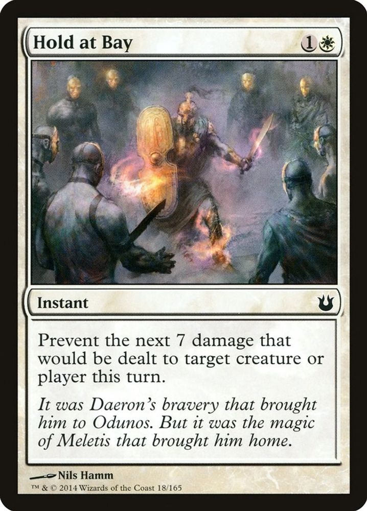 2014 Magic: The Gathering: Born of the Gods (BNG) - Hold at Bay (#18, Common) (, Near Mint)