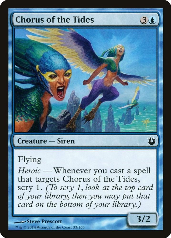 2014 Magic: The Gathering: Born of the Gods (BNG) - Chorus of the Tides (#33, Common) (, Near Mint)