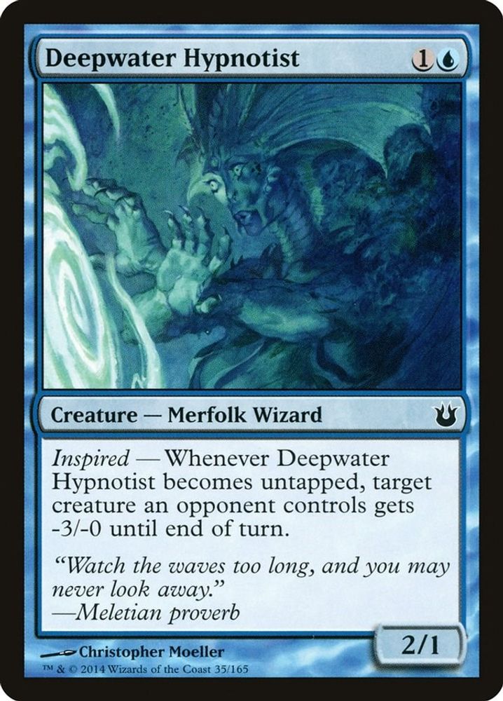 2014 Magic: The Gathering: Born of the Gods (BNG) - Deepwater Hypnotist (#35, Common) (, Near Mint)