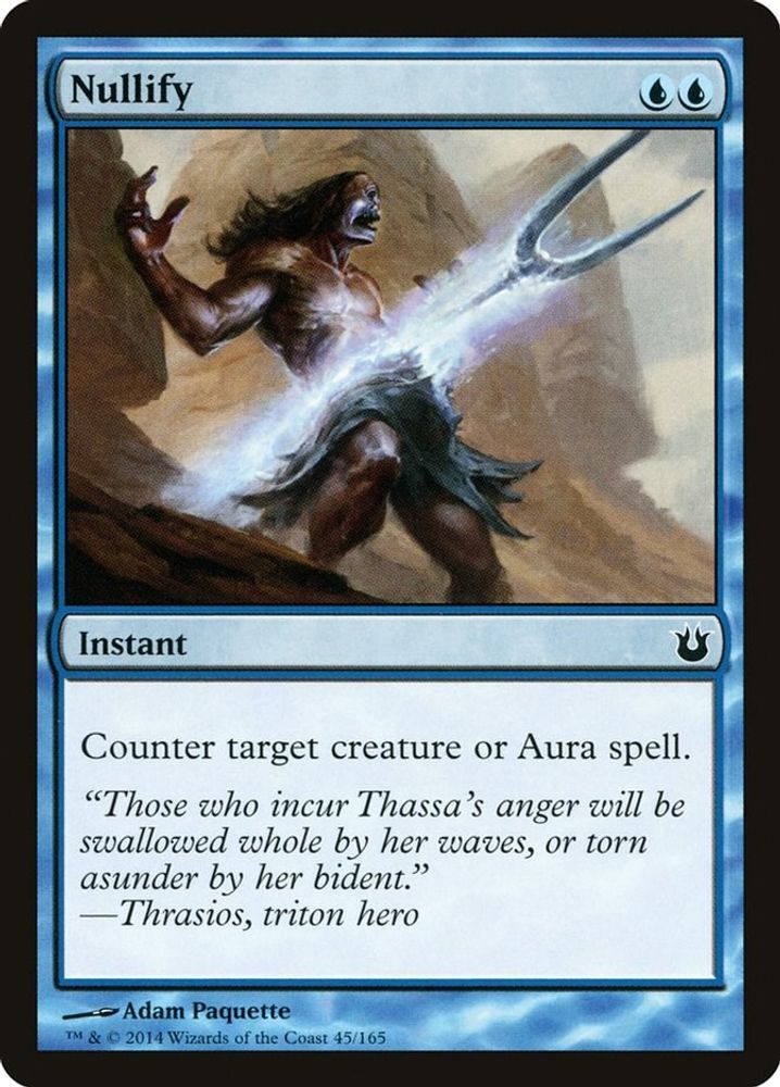 2014 Magic: The Gathering: Born of the Gods (BNG) - Nullify (#45, Common) (, Near Mint)