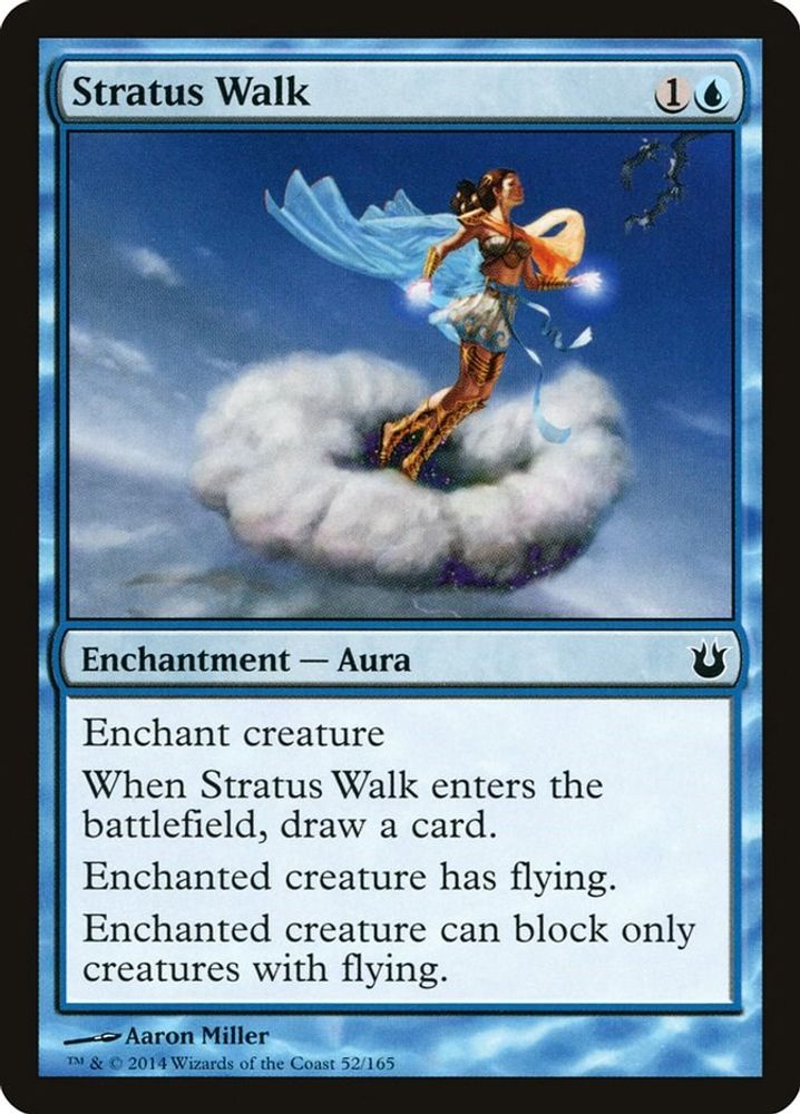 2014 Magic: The Gathering: Born of the Gods (BNG) - Stratus Walk (#52, Common) (, Near Mint)