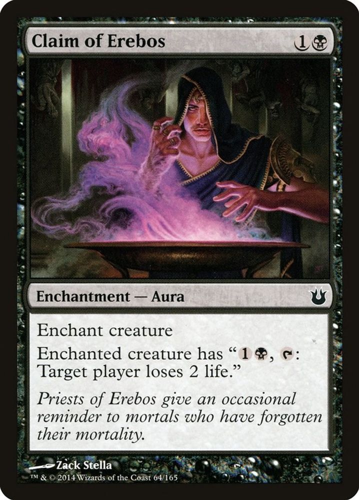 2014 Magic: The Gathering: Born of the Gods (BNG) - Claim of Erebos (#64, Common) (, Near Mint)