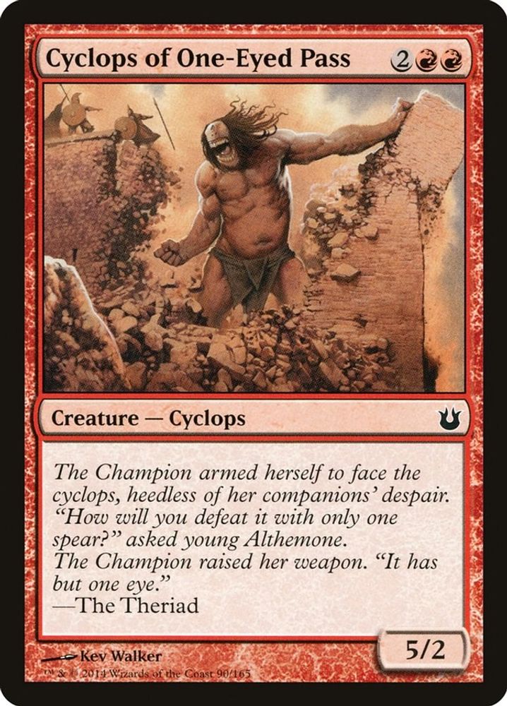 2014 Magic: The Gathering: Born of the Gods (BNG) - Cyclops of One Eyed Pass (#90, Common) (, Near Mint)