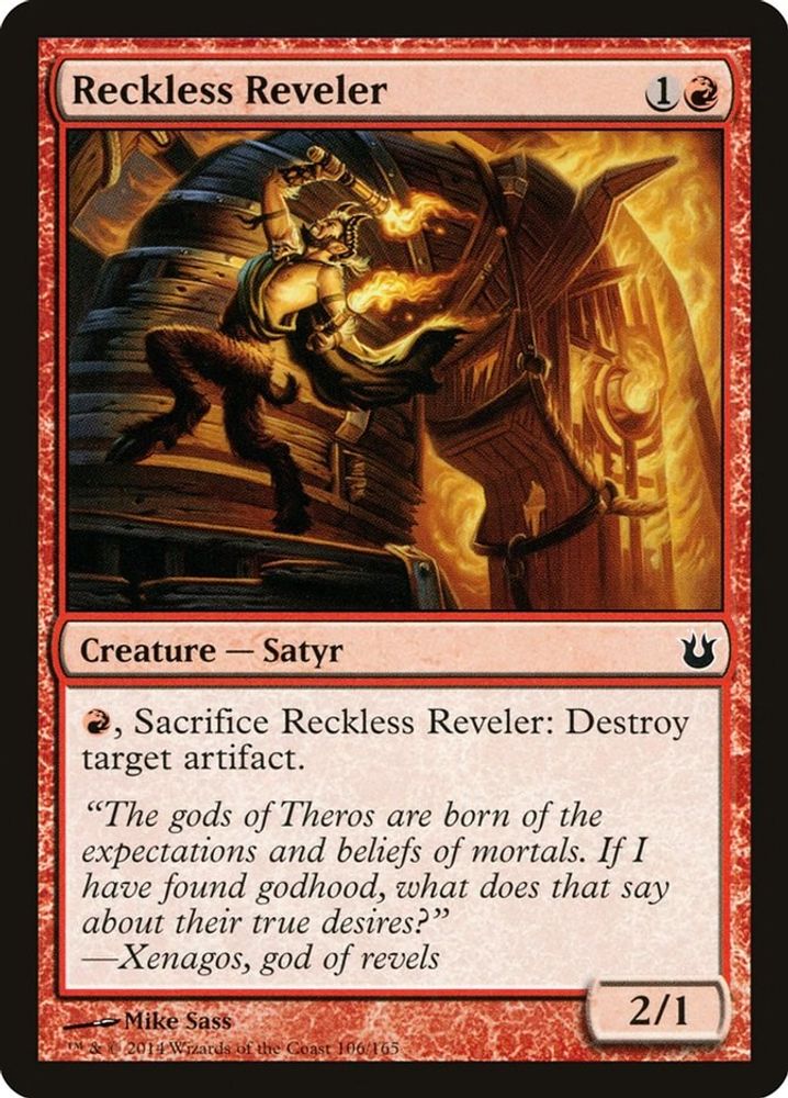 2014 Magic: The Gathering: Born of the Gods (BNG) - Reckless Reveler (#106, Common) (, Near Mint)