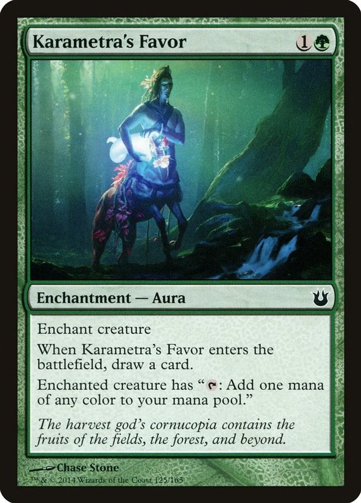 2014 Magic: The Gathering: Born of the Gods (BNG) - Karametras Favor (#125, Common) (, Near Mint)