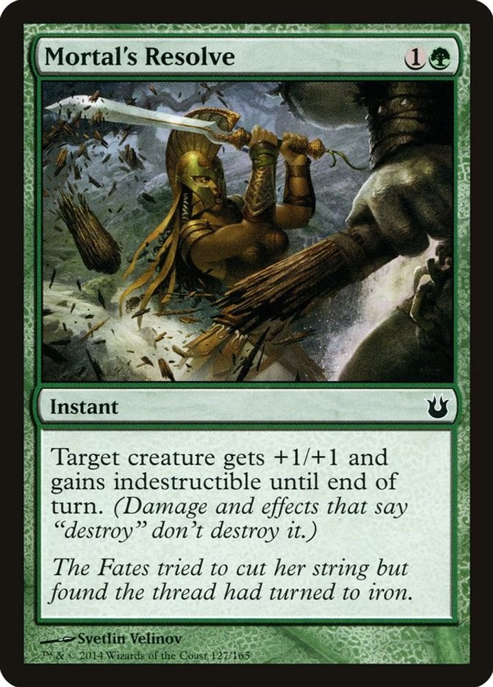 2014 Magic: The Gathering: Born of the Gods (BNG) - Mortals Resolve (#127, Common) (, Near Mint)