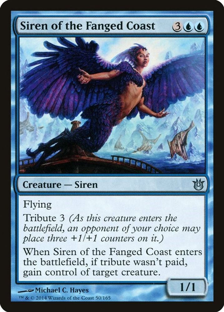 2014 Magic: The Gathering: Born of the Gods (BNG) - Siren of the Fanged Coast (#50, Uncommon) (, Near Mint)