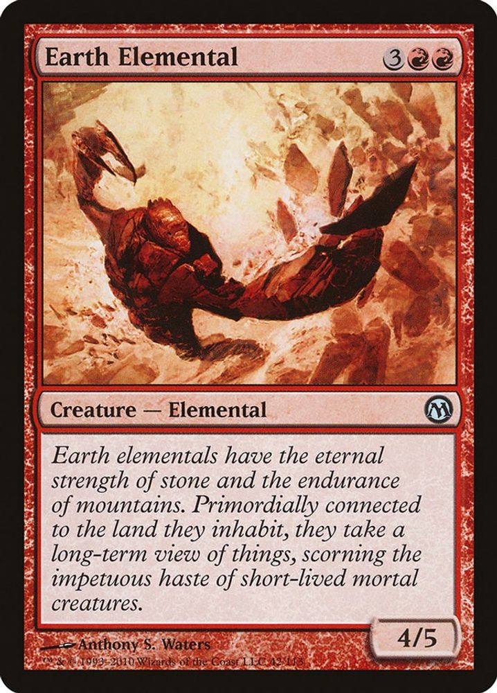 2009 Magic: The Gathering: Duels of the Planeswalkers (DPA) - Earth Elemental (#42, Uncommon) (, Near Mint)