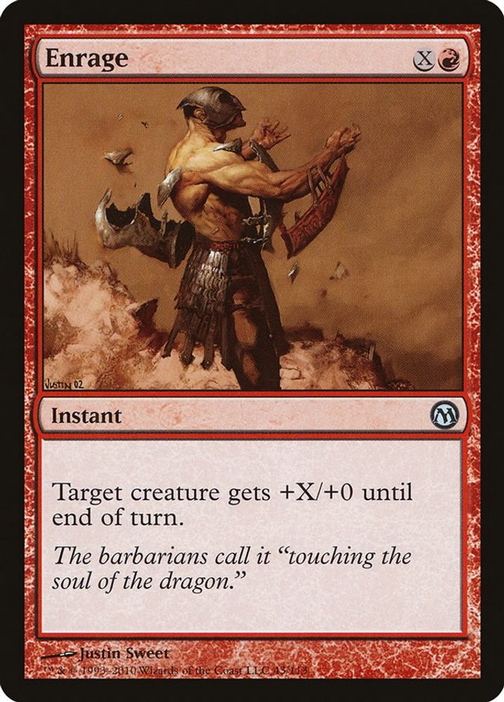 2009 Magic: The Gathering: Duels of the Planeswalkers (DPA) - Enrage (#43, Uncommon) (, Near Mint)