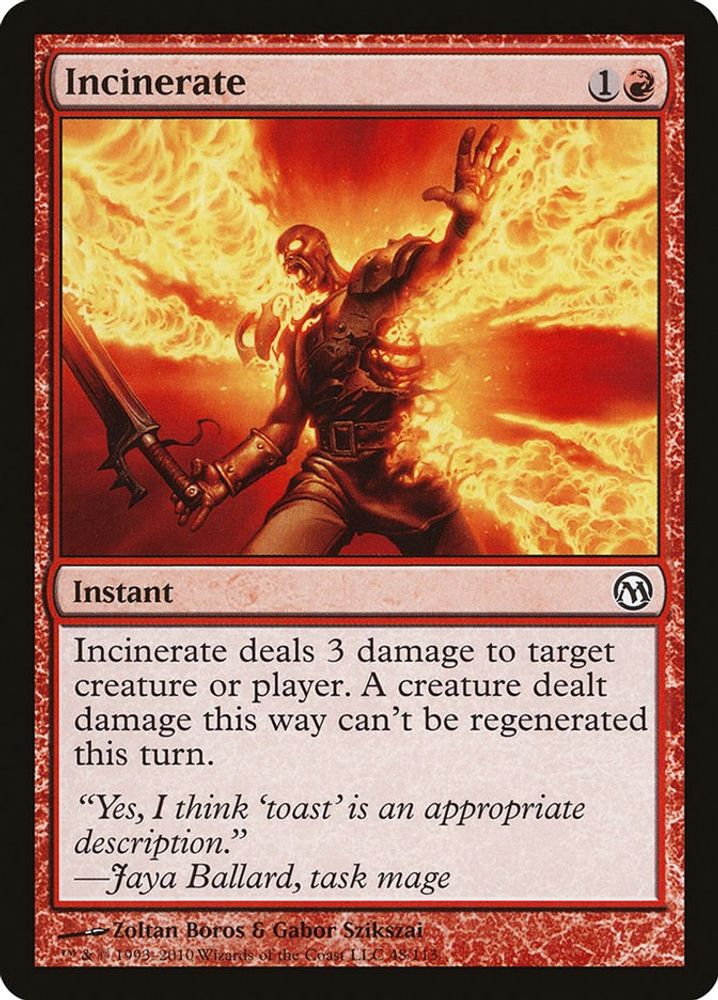 2009 Magic: The Gathering: Duels of the Planeswalkers (DPA) - Incinerate (#48, Common) (, Near Mint)