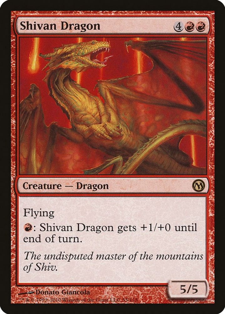 2009 Magic: The Gathering: Duels of the Planeswalkers (DPA) - Shivan Dragon (#53, Rare) (, Near Mint)