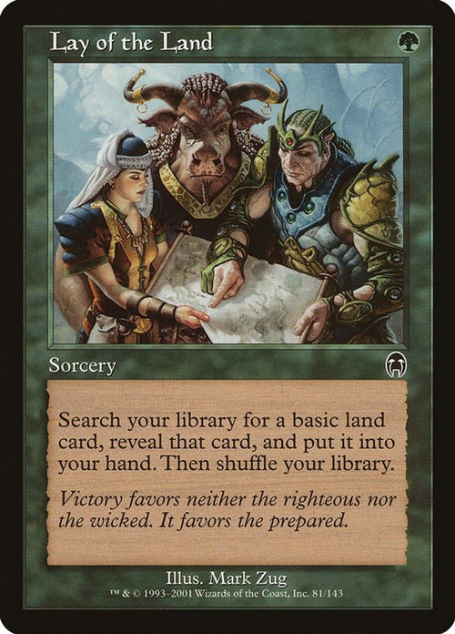 2001 Magic: The Gathering: Apocalypse (APC) - Lay of the Land (#81, Common) (, Near Mint)