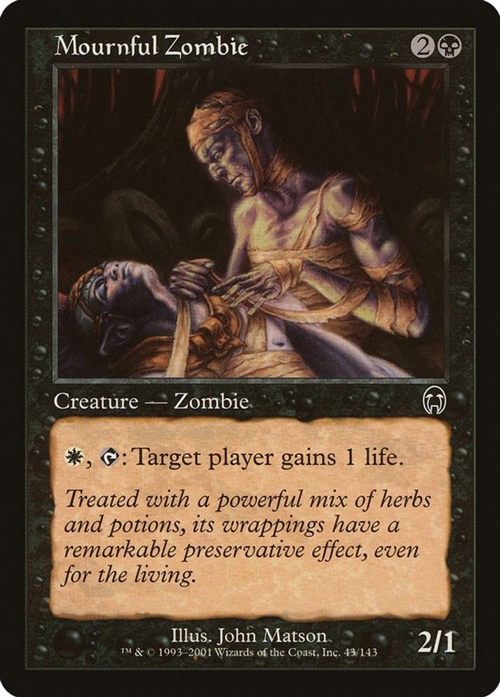 2001 Magic: The Gathering: Apocalypse (APC) - Mournful Zombie (#43, Common) (, Near Mint)