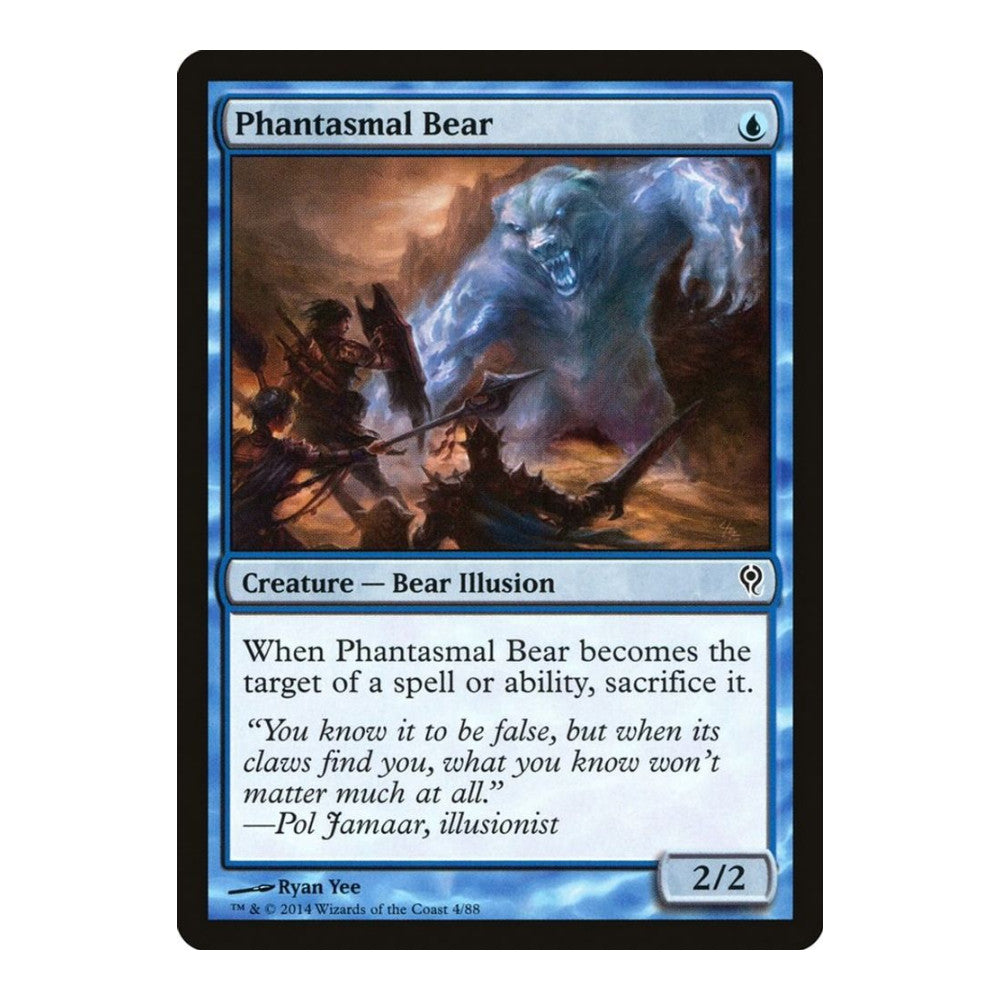 2014 Magic: The Gathering: Duel Decks: Jace vs. Vraska (DDM) - Phantasmal Bear (#4, Common) (, Near Mint)