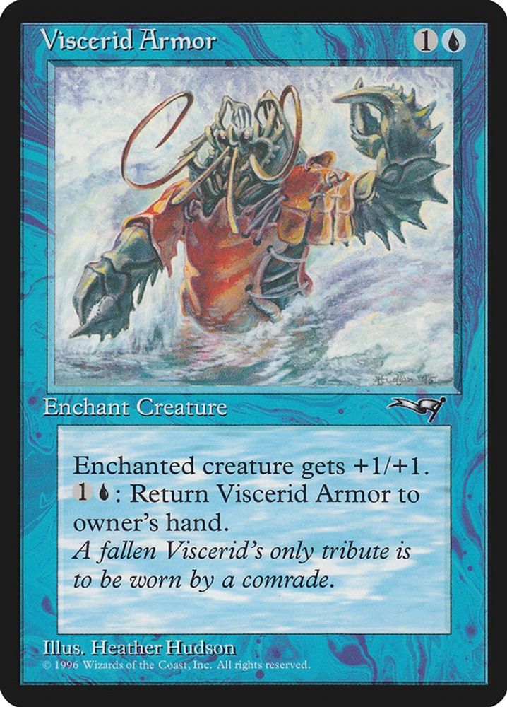 1996 Magic: The Gathering: Alliances (ALL) - Viscerid Armor Crashing Wave (#41a, Common) (, Near Mint)