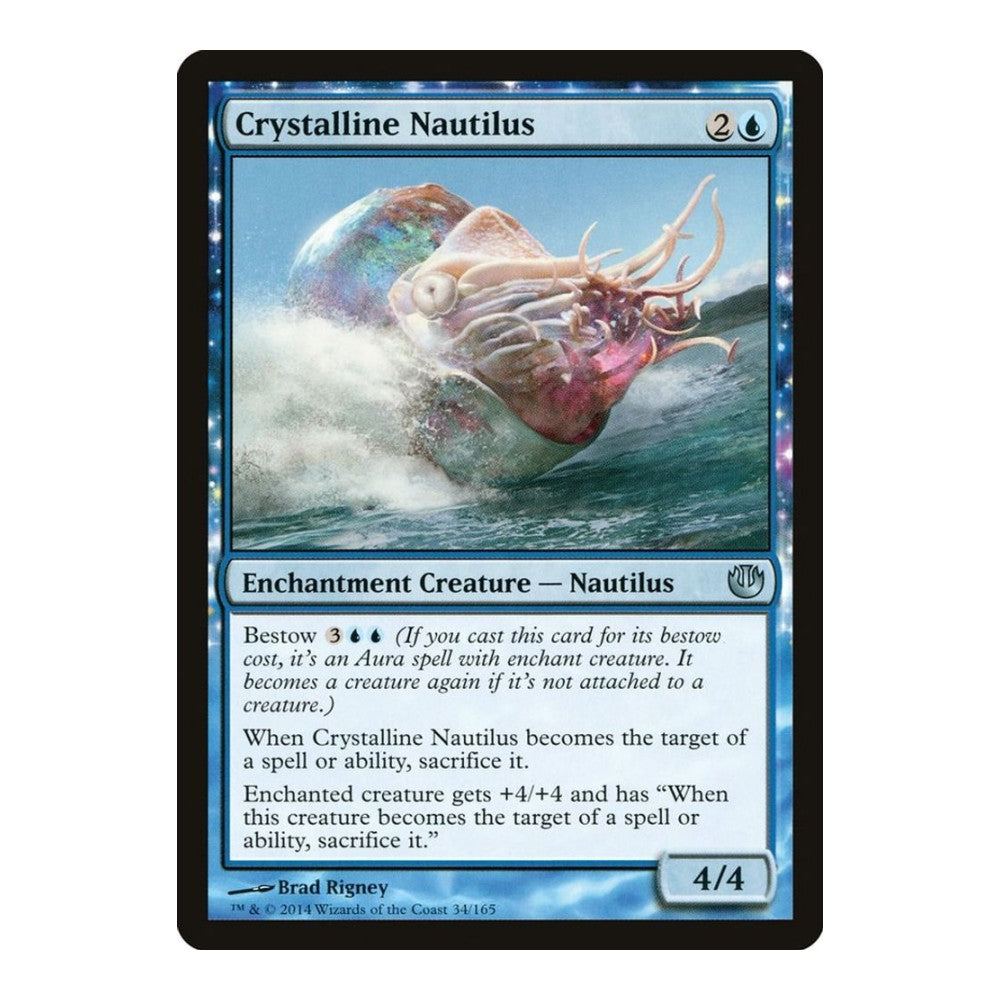 2014 Magic: The Gathering: Journey Into Nyx (JOU) - Crystalline Nautilus (#34, Uncommon) (, Near Mint)