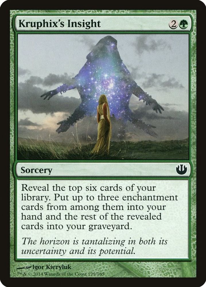 2014 Magic: The Gathering: Journey Into Nyx (JOU) - Kruphixs Insight (#129, Common) (, Near Mint)