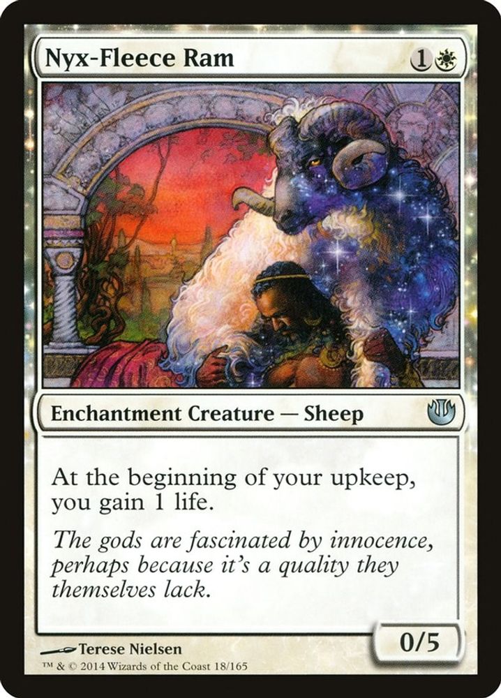2014 Magic: The Gathering: Journey Into Nyx (JOU) - Nyx Fleece Ram (#18, Uncommon) (, Near Mint)