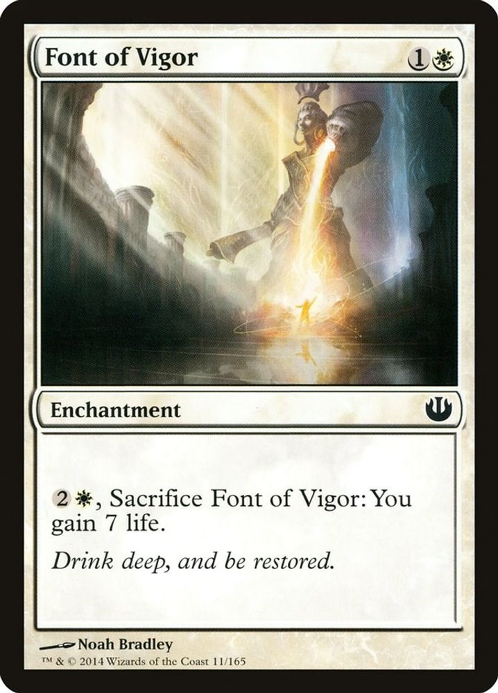 2014 Magic: The Gathering: Journey Into Nyx (JOU) - Font of Vigor (#11, Common) (, Near Mint)