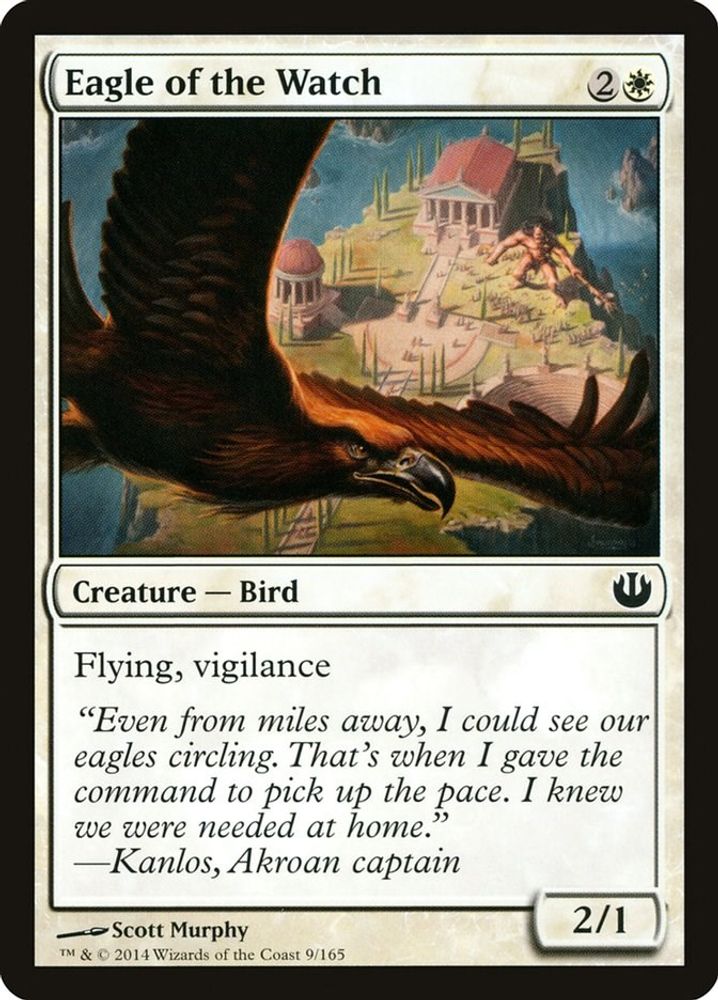 2014 Magic: The Gathering: Journey Into Nyx (JOU) - Eagle of the Watch (#9, Common) (, Near Mint)
