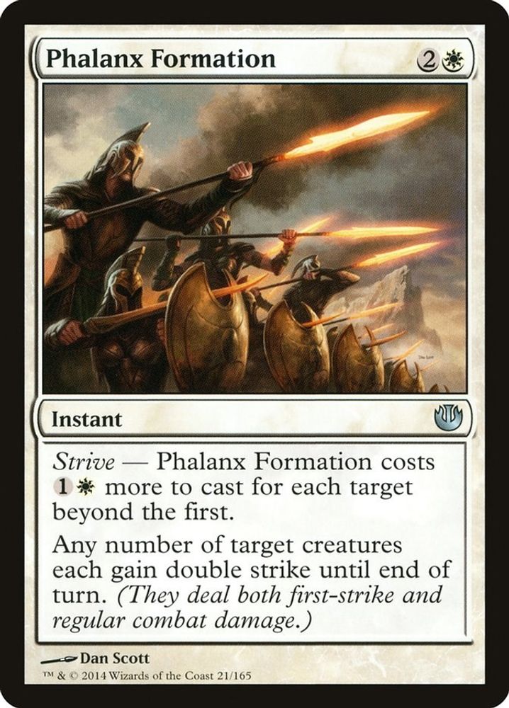 2014 Magic: The Gathering: Journey Into Nyx (JOU) - Phalanx Formation (#21, Uncommon) (, Near Mint)