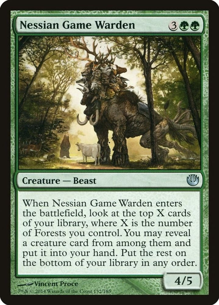 2014 Magic: The Gathering: Journey Into Nyx (JOU) - Nessian Game Warden (#132, Uncommon) (, Near Mint)