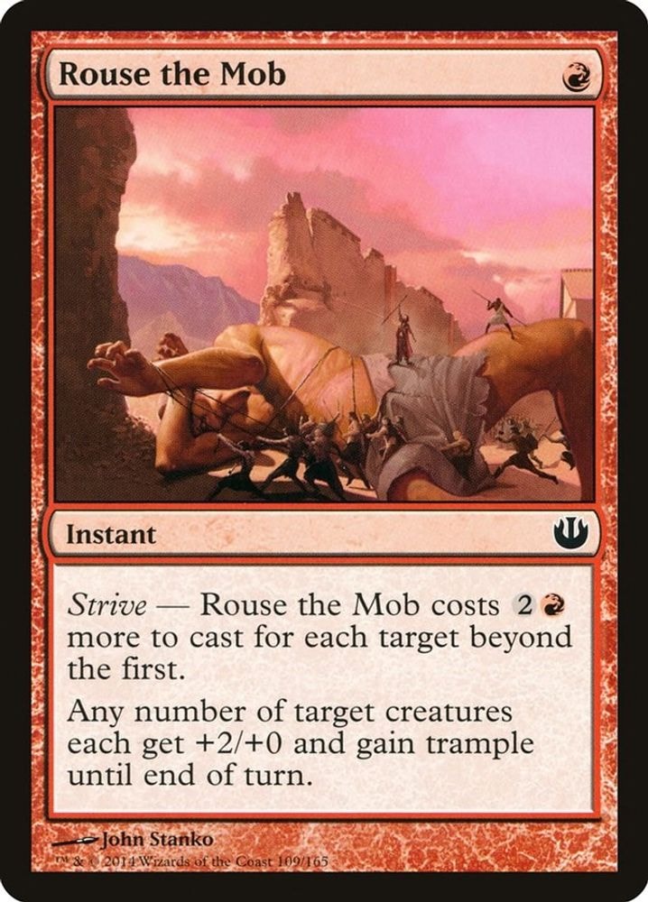2014 Magic: The Gathering: Journey Into Nyx (JOU) - Rouse the Mob (#109, Common) (, Near Mint)
