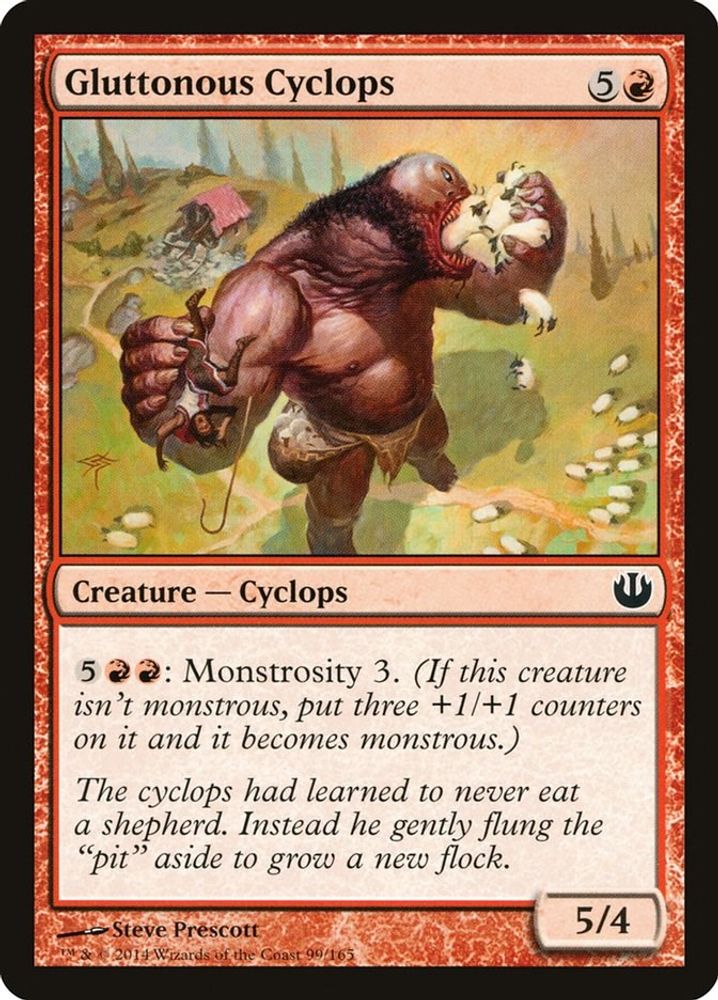 2014 Magic: The Gathering: Journey Into Nyx (JOU) - Gluttonous Cyclops (#99, Common) (, Near Mint)