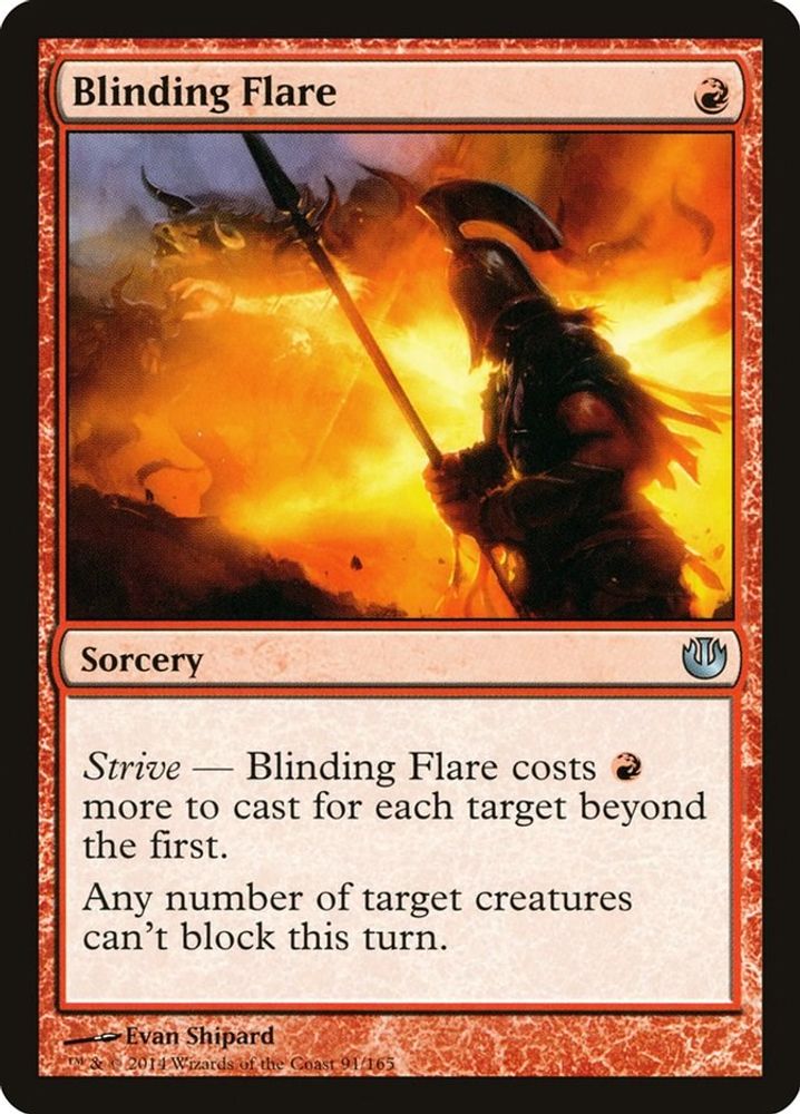 2014 Magic: The Gathering: Journey Into Nyx (JOU) - Blinding Flare (#91, Uncommon) (, Near Mint)