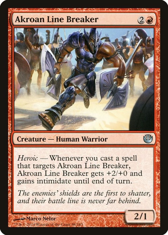 2014 Magic: The Gathering: Journey Into Nyx (JOU) - Akroan Line Breaker (#88, Uncommon) (, Near Mint)