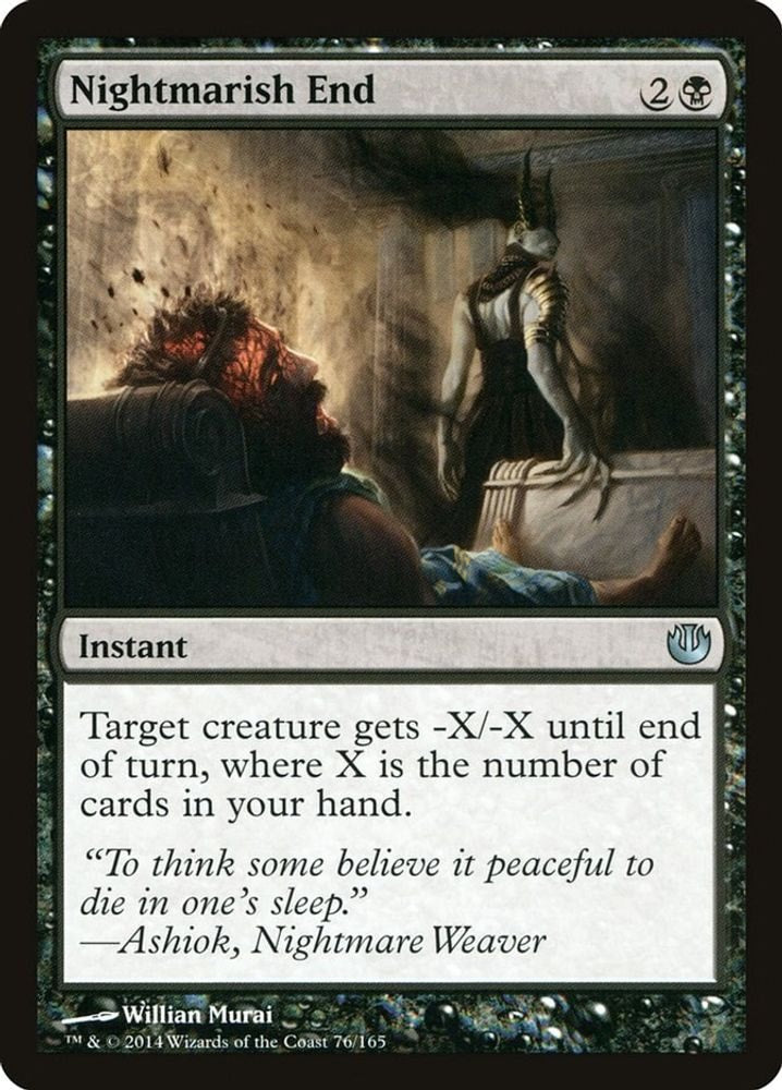 2014 Magic: The Gathering: Journey Into Nyx (JOU) - Nightmarish End (#76, Uncommon) (, Near Mint)