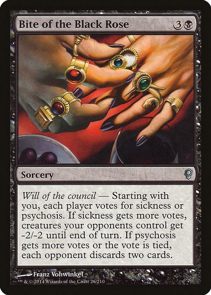 2014 Magic: The Gathering: Conspiracy (CNS) - Bite of the Black Rose (#26, Uncommon) (, Near Mint)