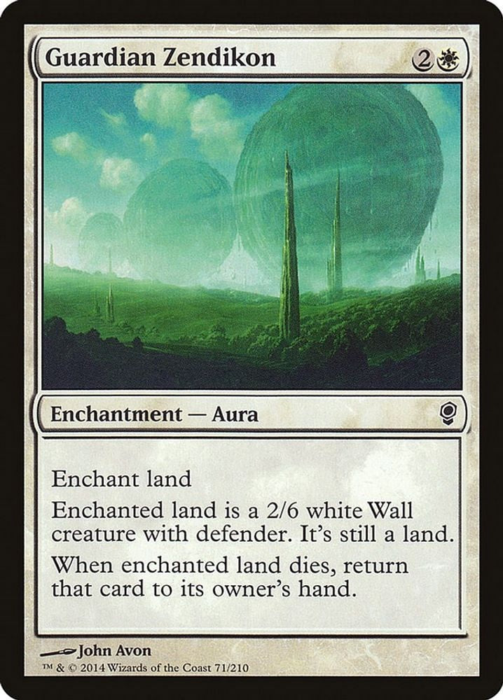 2014 Magic: The Gathering: Conspiracy (CNS) - Guardian Zendikon (#71, Common) (, Near Mint)